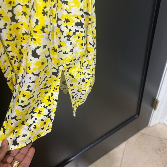 Motel Rocks Yellow and black Floral Spaghetti Strap Dress - Picture 8 of 10